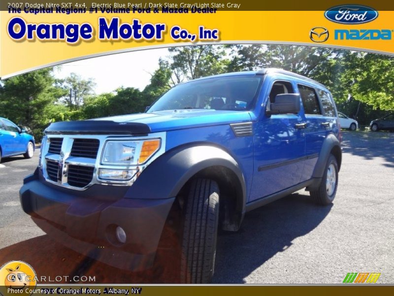 Electric Blue Pearl / Dark Slate Gray/Light Slate Gray 2007 Dodge Nitro SXT 4x4