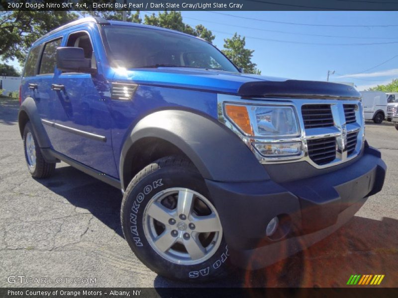 Electric Blue Pearl / Dark Slate Gray/Light Slate Gray 2007 Dodge Nitro SXT 4x4