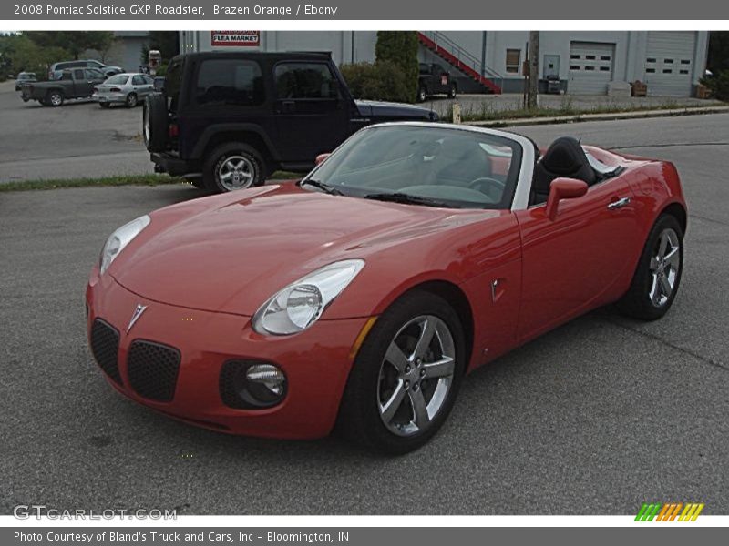 Brazen Orange / Ebony 2008 Pontiac Solstice GXP Roadster