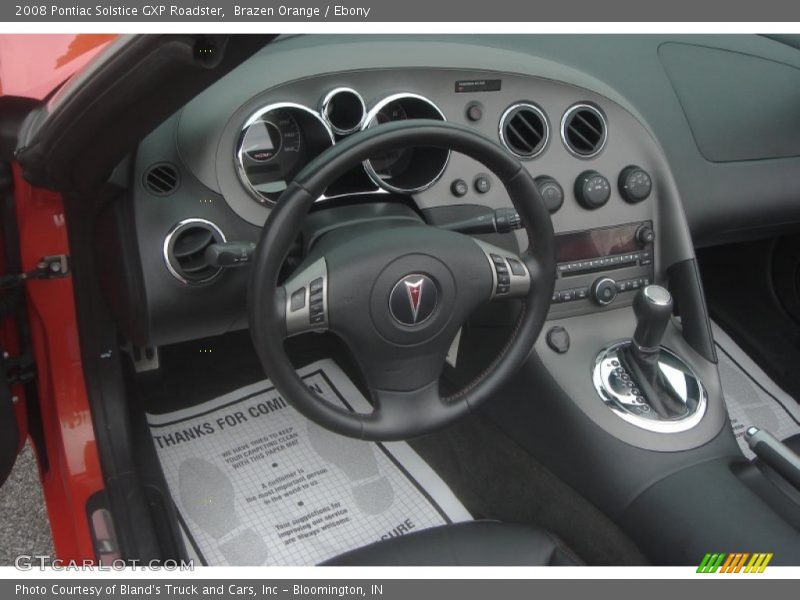 Brazen Orange / Ebony 2008 Pontiac Solstice GXP Roadster