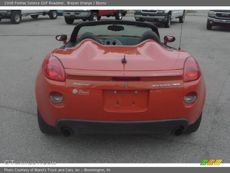 Brazen Orange / Ebony 2008 Pontiac Solstice GXP Roadster