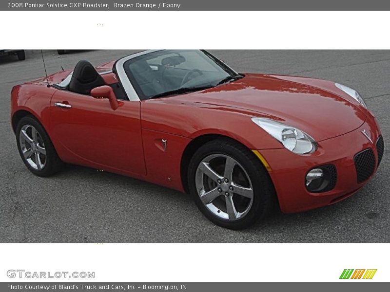 Brazen Orange / Ebony 2008 Pontiac Solstice GXP Roadster