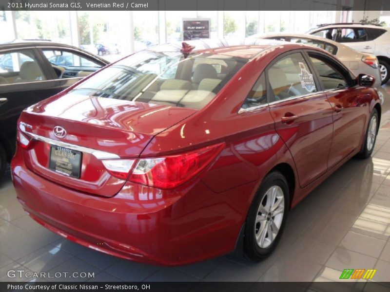 Venetian Red / Camel 2011 Hyundai Sonata GLS
