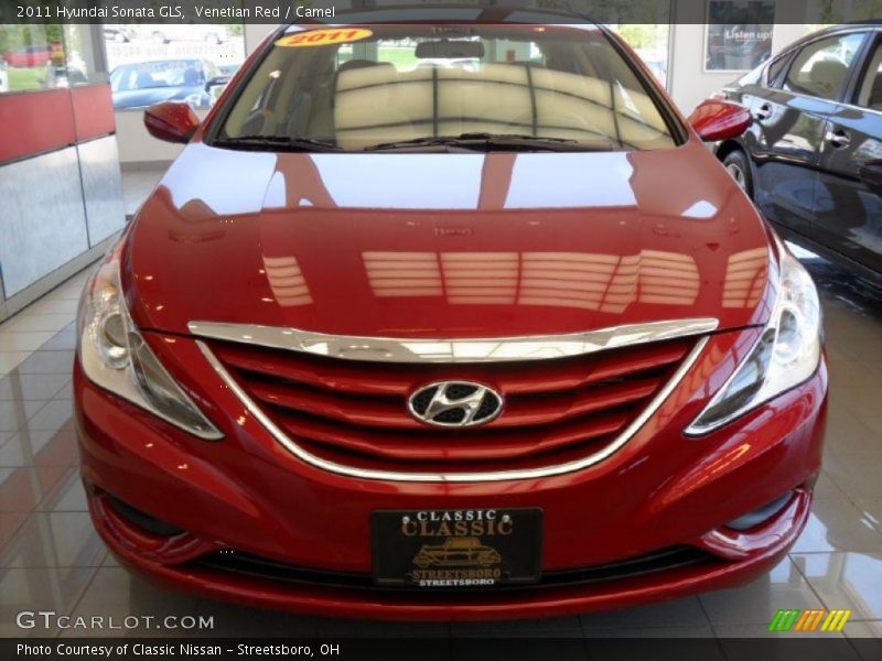 Venetian Red / Camel 2011 Hyundai Sonata GLS