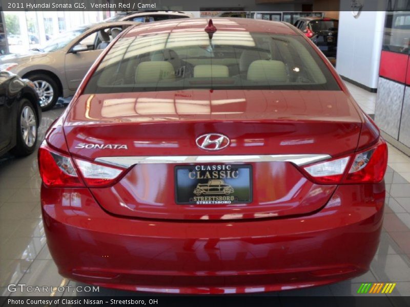 Venetian Red / Camel 2011 Hyundai Sonata GLS