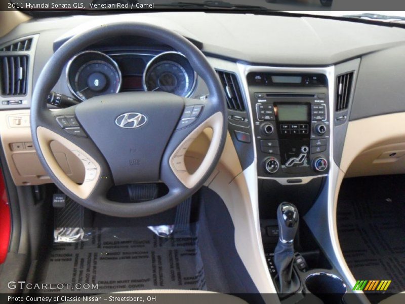 Venetian Red / Camel 2011 Hyundai Sonata GLS
