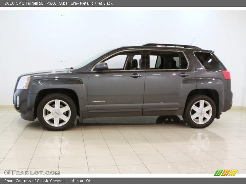 Cyber Gray Metallic / Jet Black 2010 GMC Terrain SLT AWD