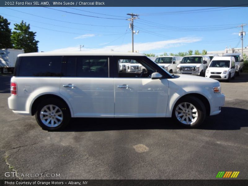 White Suede / Charcoal Black 2012 Ford Flex SEL AWD