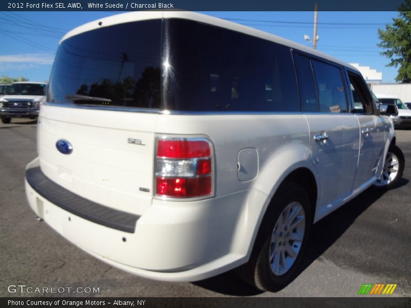 White Suede / Charcoal Black 2012 Ford Flex SEL AWD