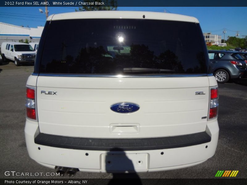 White Suede / Charcoal Black 2012 Ford Flex SEL AWD