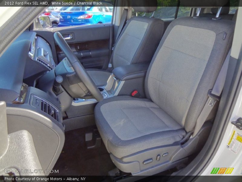 White Suede / Charcoal Black 2012 Ford Flex SEL AWD