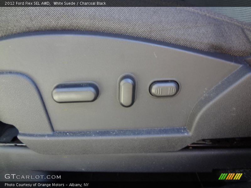 White Suede / Charcoal Black 2012 Ford Flex SEL AWD