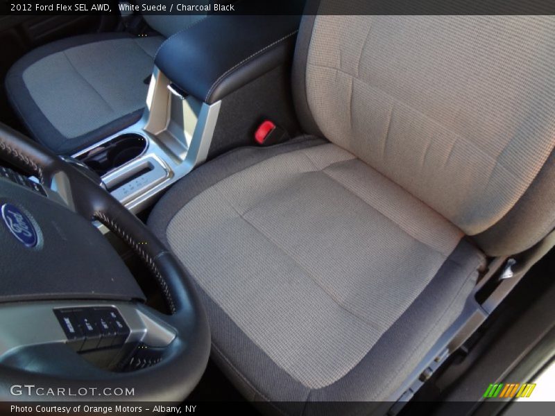 White Suede / Charcoal Black 2012 Ford Flex SEL AWD