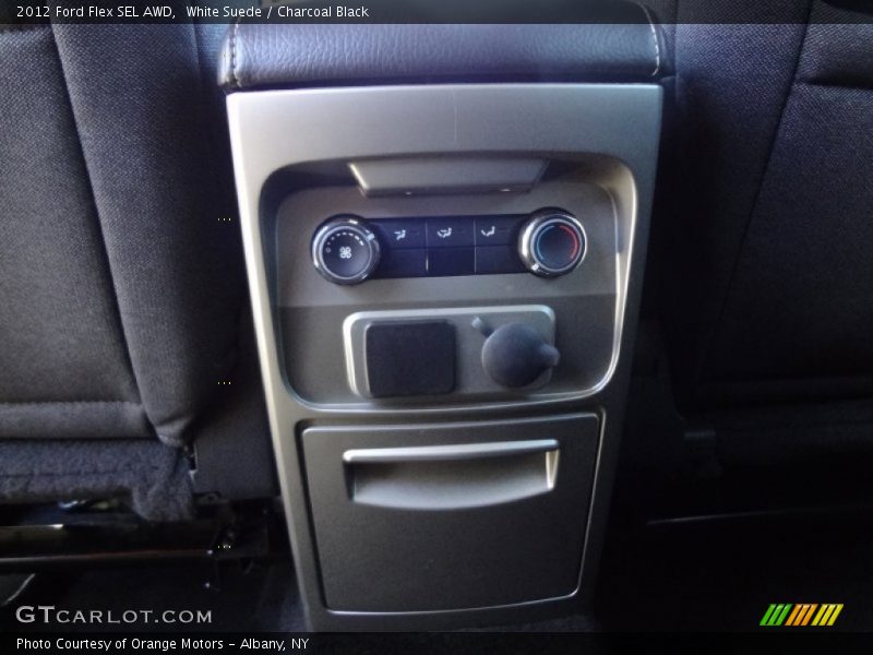 White Suede / Charcoal Black 2012 Ford Flex SEL AWD