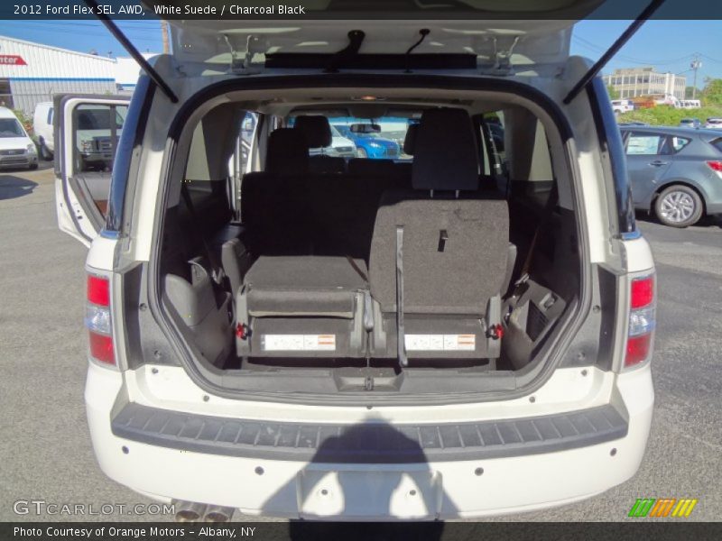 White Suede / Charcoal Black 2012 Ford Flex SEL AWD