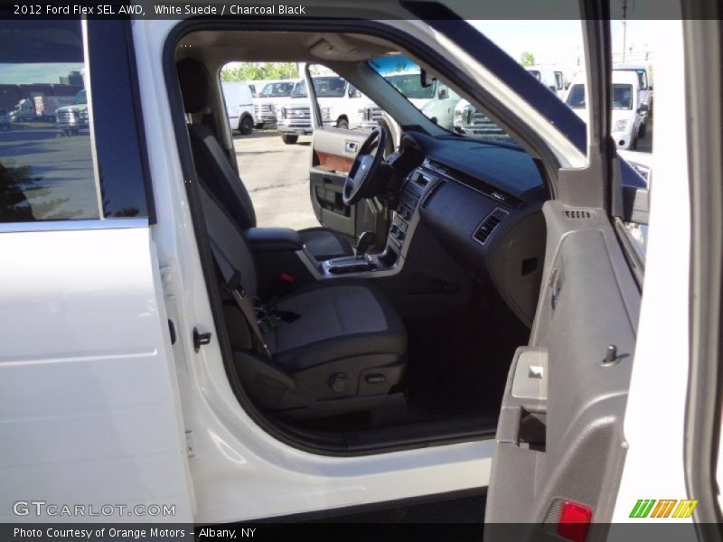 White Suede / Charcoal Black 2012 Ford Flex SEL AWD