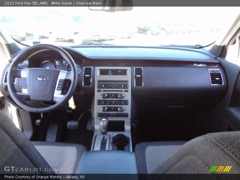 White Suede / Charcoal Black 2012 Ford Flex SEL AWD