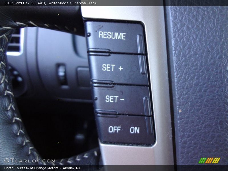 White Suede / Charcoal Black 2012 Ford Flex SEL AWD