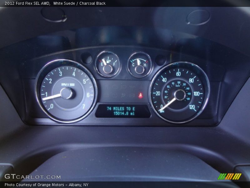 White Suede / Charcoal Black 2012 Ford Flex SEL AWD