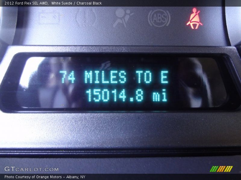 White Suede / Charcoal Black 2012 Ford Flex SEL AWD
