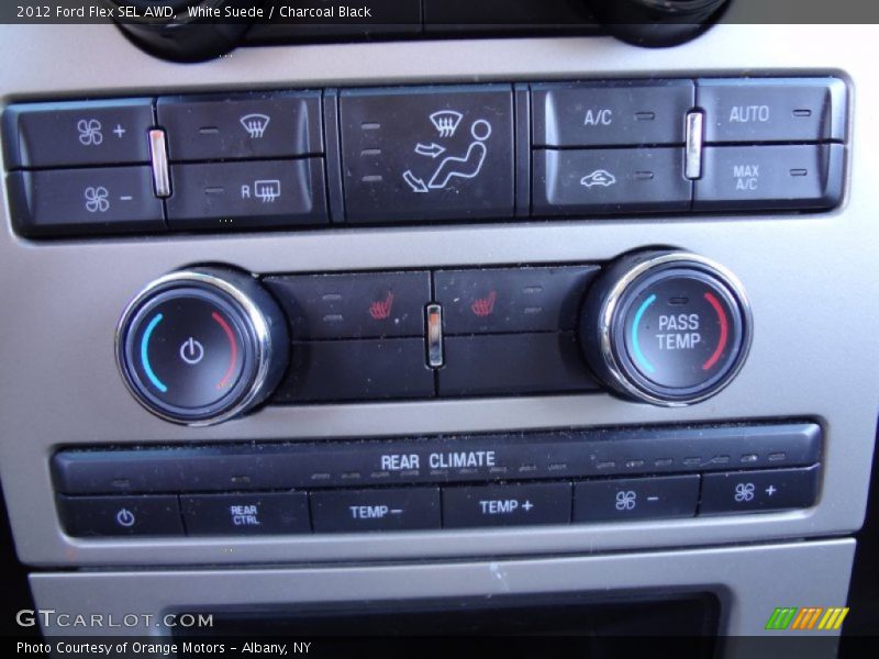 White Suede / Charcoal Black 2012 Ford Flex SEL AWD