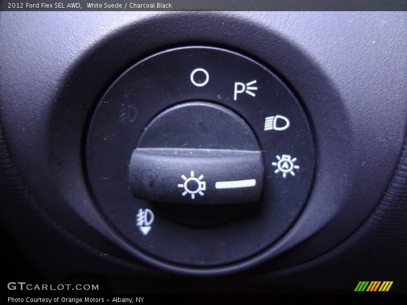 White Suede / Charcoal Black 2012 Ford Flex SEL AWD