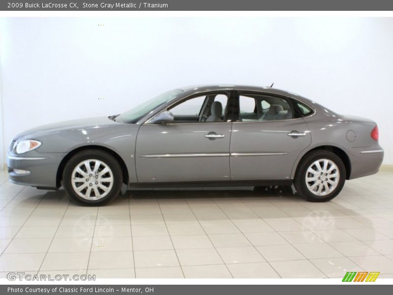 Stone Gray Metallic / Titanium 2009 Buick LaCrosse CX