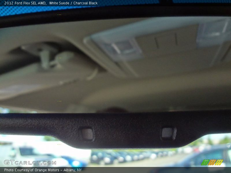 White Suede / Charcoal Black 2012 Ford Flex SEL AWD