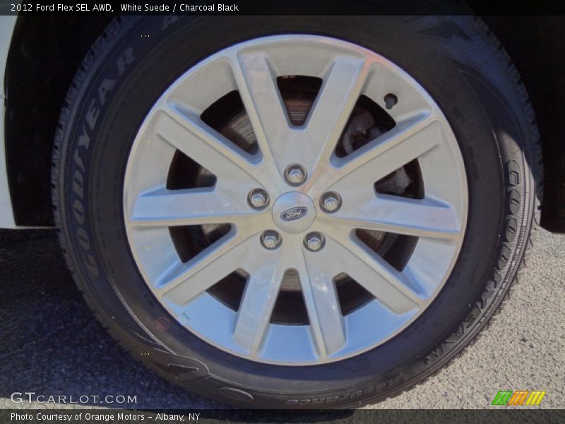 White Suede / Charcoal Black 2012 Ford Flex SEL AWD