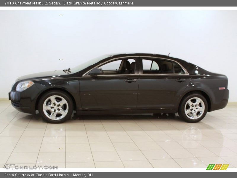 Black Granite Metallic / Cocoa/Cashmere 2010 Chevrolet Malibu LS Sedan