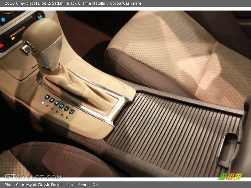 Black Granite Metallic / Cocoa/Cashmere 2010 Chevrolet Malibu LS Sedan