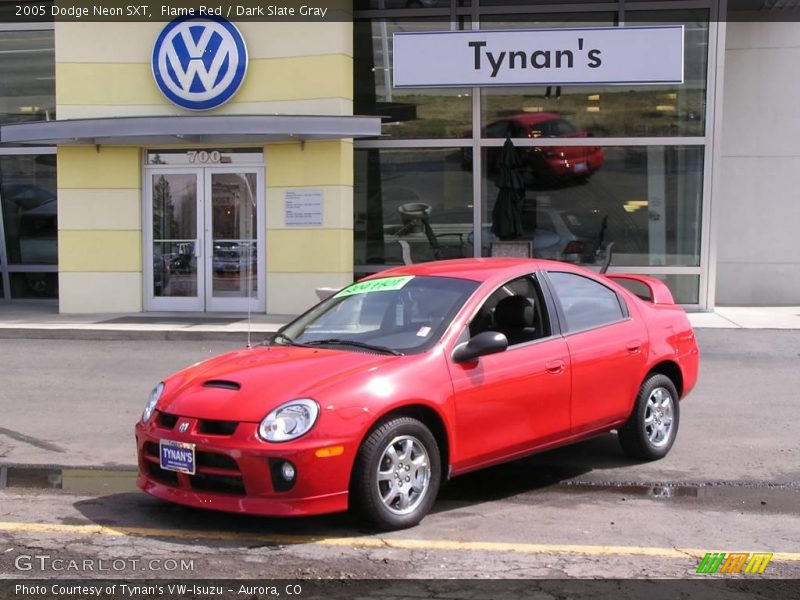 Flame Red / Dark Slate Gray 2005 Dodge Neon SXT