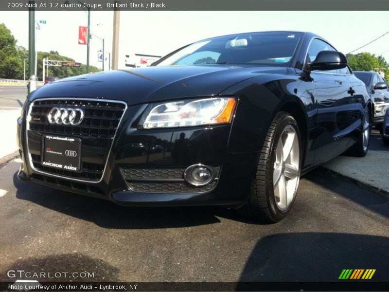Brilliant Black / Black 2009 Audi A5 3.2 quattro Coupe