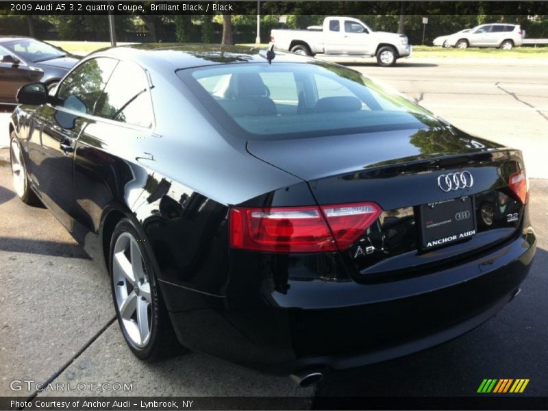 Brilliant Black / Black 2009 Audi A5 3.2 quattro Coupe