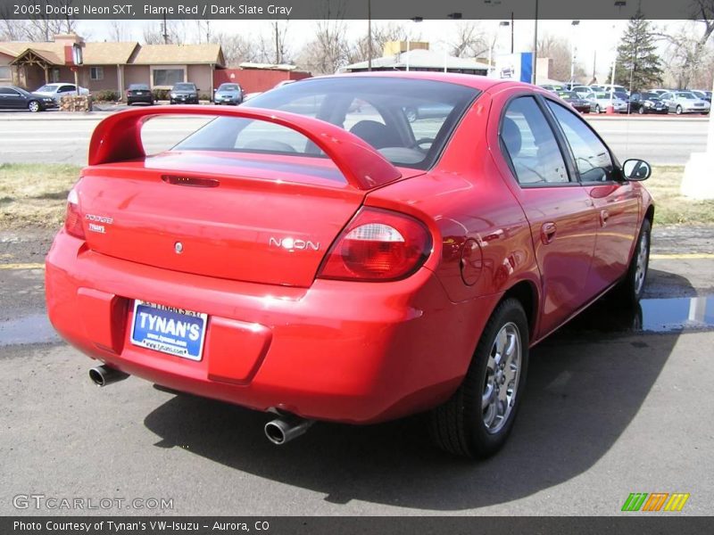 Flame Red / Dark Slate Gray 2005 Dodge Neon SXT