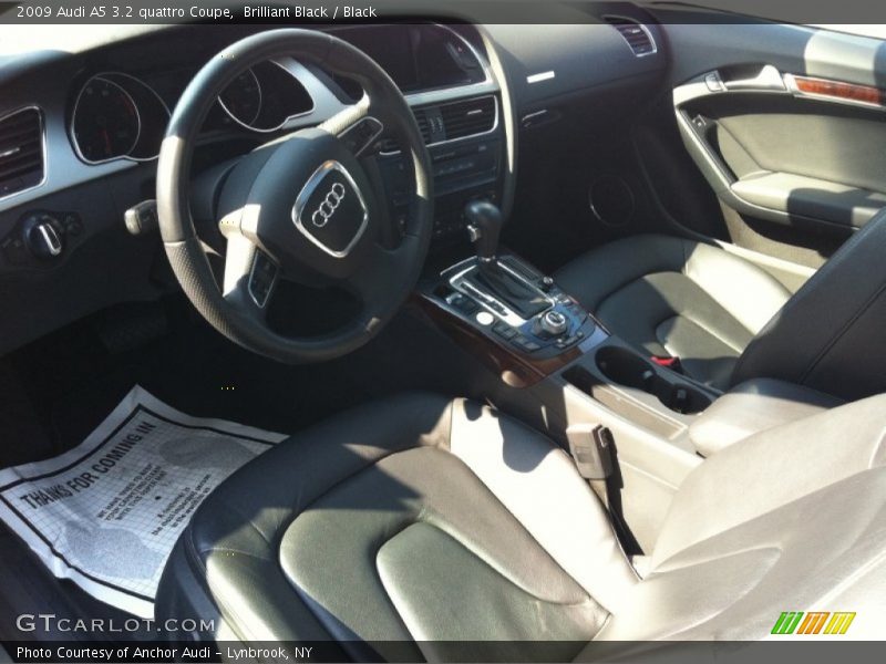 Brilliant Black / Black 2009 Audi A5 3.2 quattro Coupe