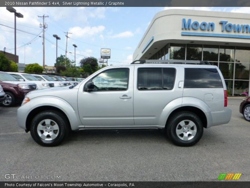 Silver Lightning Metallic / Graphite 2010 Nissan Pathfinder S 4x4