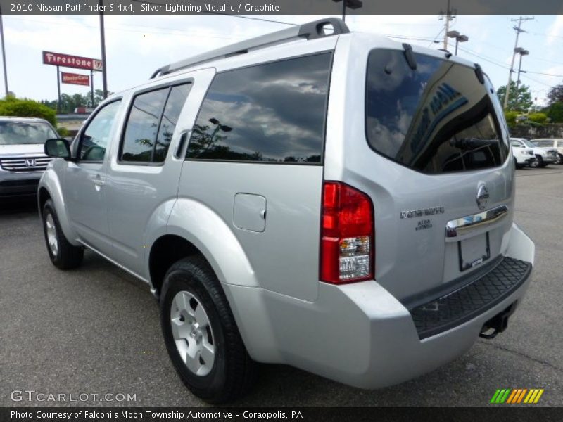 Silver Lightning Metallic / Graphite 2010 Nissan Pathfinder S 4x4