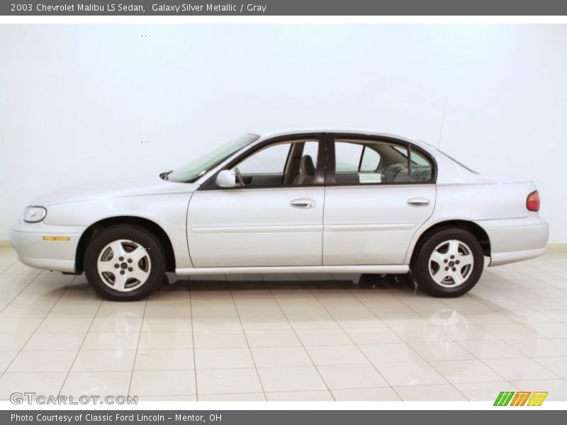 Galaxy Silver Metallic / Gray 2003 Chevrolet Malibu LS Sedan