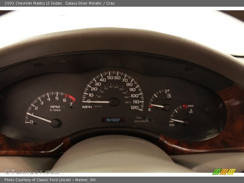 Galaxy Silver Metallic / Gray 2003 Chevrolet Malibu LS Sedan