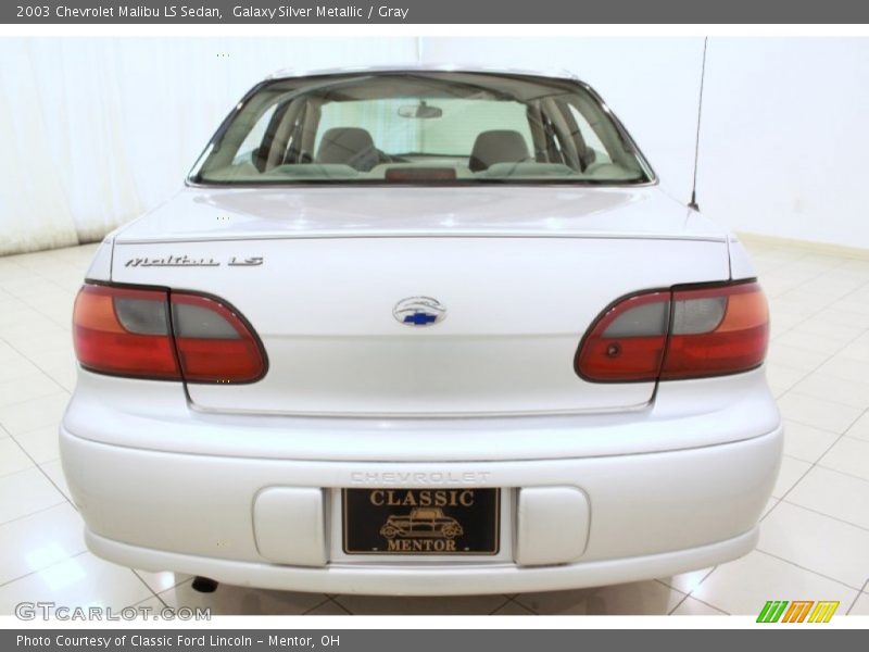 Galaxy Silver Metallic / Gray 2003 Chevrolet Malibu LS Sedan