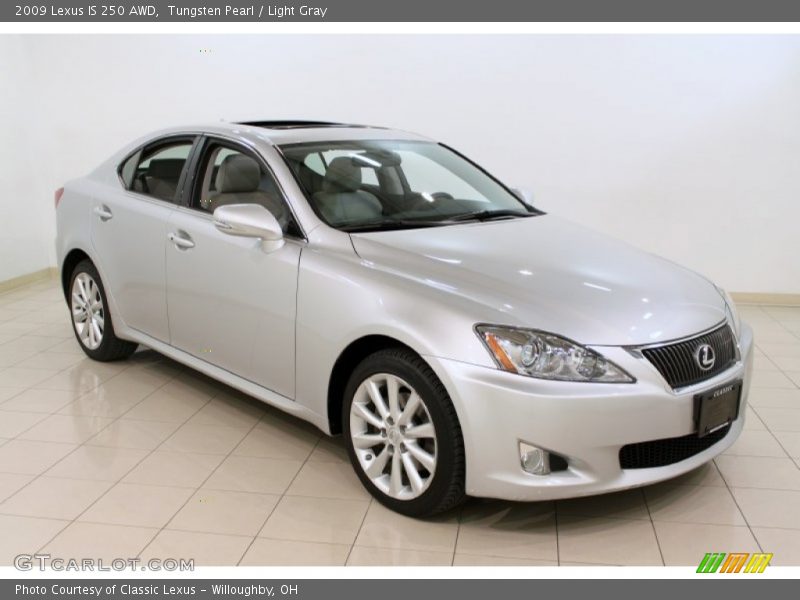 Tungsten Pearl / Light Gray 2009 Lexus IS 250 AWD