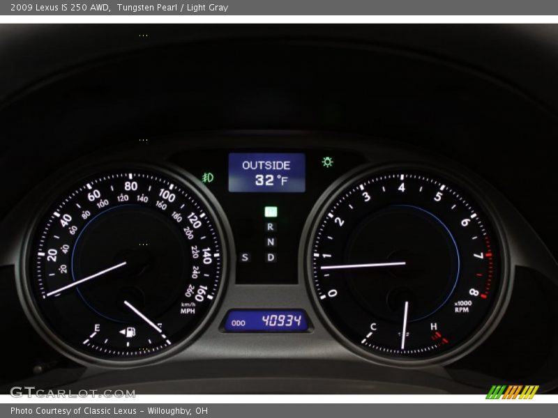  2009 IS 250 AWD 250 AWD Gauges