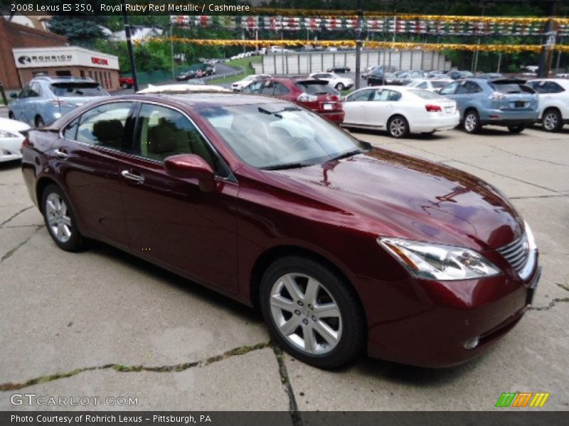Royal Ruby Red Metallic / Cashmere 2008 Lexus ES 350