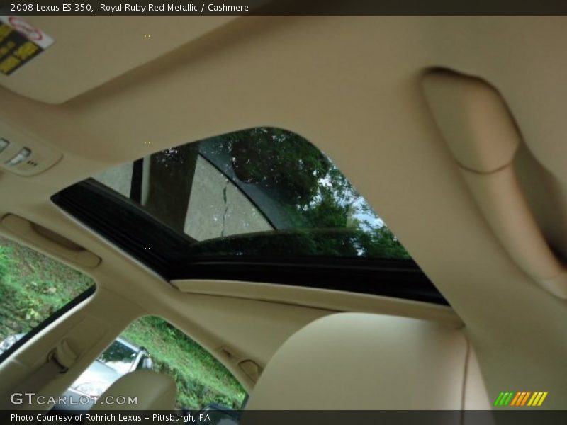 Royal Ruby Red Metallic / Cashmere 2008 Lexus ES 350