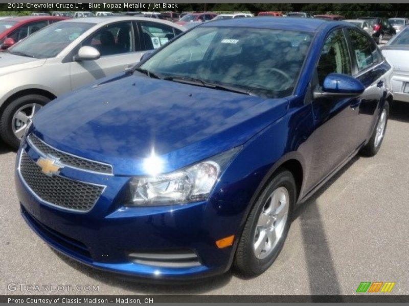 Blue Topaz Metallic / Jet Black 2012 Chevrolet Cruze LT