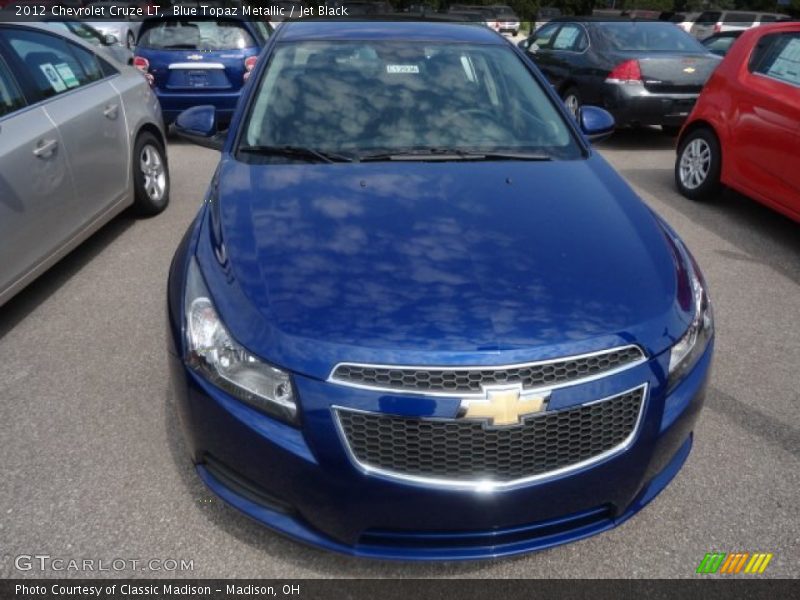 Blue Topaz Metallic / Jet Black 2012 Chevrolet Cruze LT