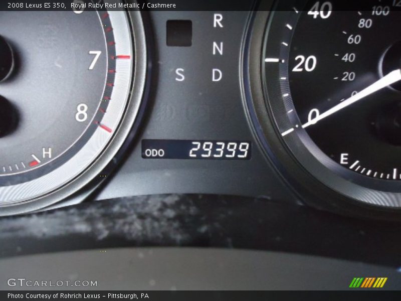Royal Ruby Red Metallic / Cashmere 2008 Lexus ES 350