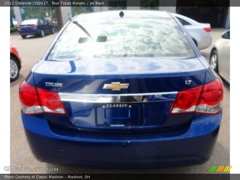 Blue Topaz Metallic / Jet Black 2012 Chevrolet Cruze LT