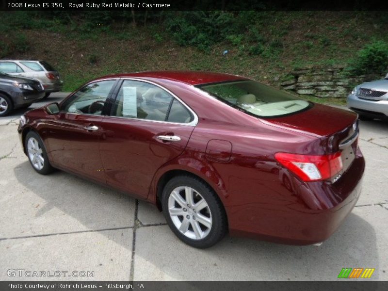 Royal Ruby Red Metallic / Cashmere 2008 Lexus ES 350